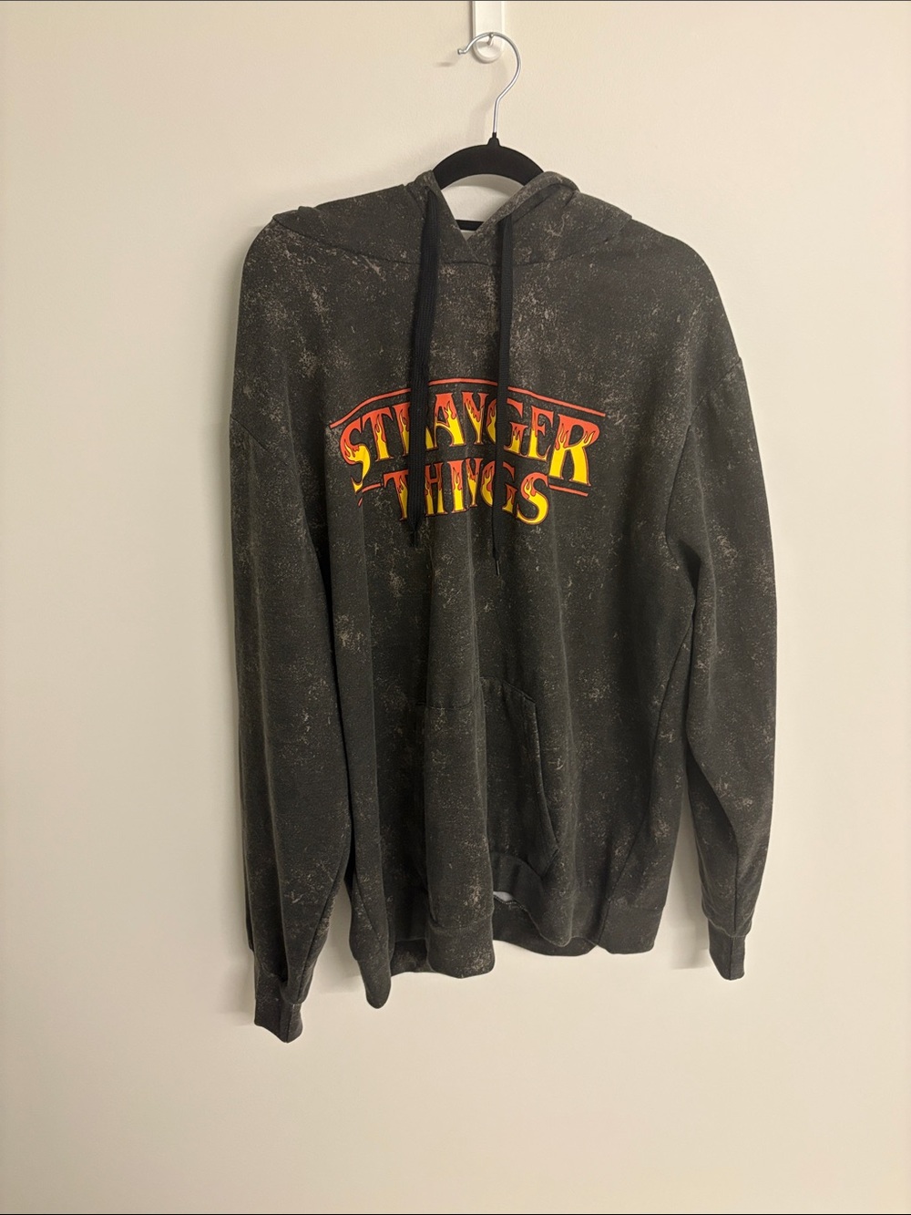 Stranger Things Black Graphic Hoodie Sweatshirt